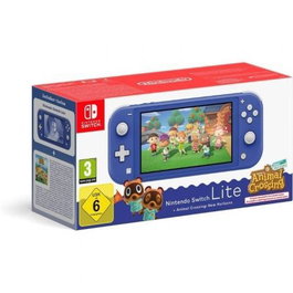 Nintendo Switch Lite Consola Animal Crossing Blue